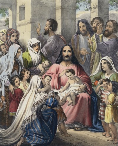 Le Christ bénissant les petits enfants - Siegfried Detler Bendixen